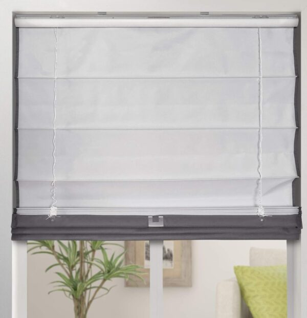 Arlo Blinds Graphite Thermal Roman Shades: Cordless, Room Darkening, Stylish Solution - Image 2