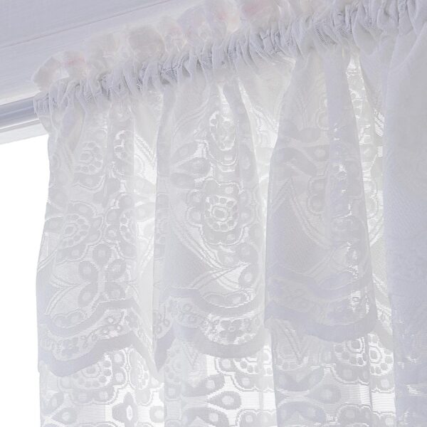 Charming ATORSE Kitchen Curtain Tier Lace Valance for Stylish Dining Spaces - Image 3