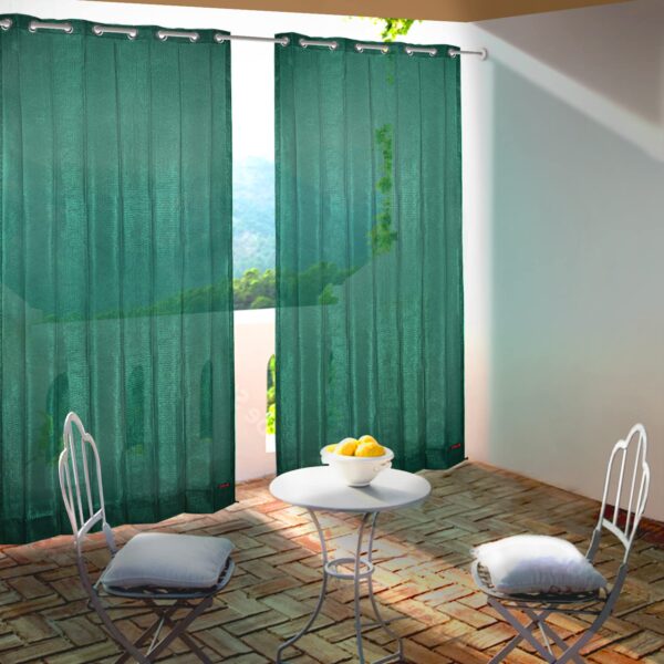 Customizable Outdoor Curtain Set for Balcony, Office, and Gazebo Use - Image 9