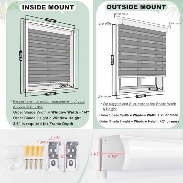 Stylish MiLin Roller Window Shades: Enhance Your Home with Cordless Zebra Blinds - Image 6