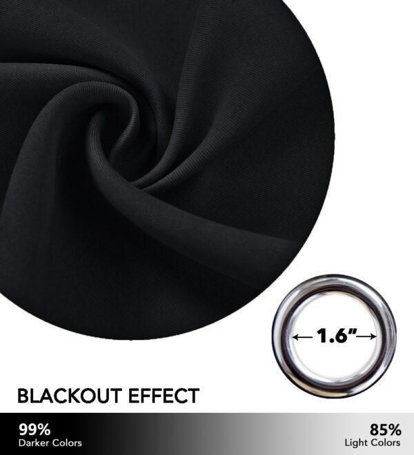 Blackout Curtains for Dining Room: Soundproof, Thermal Insulated Grommet Drapes - Image 6