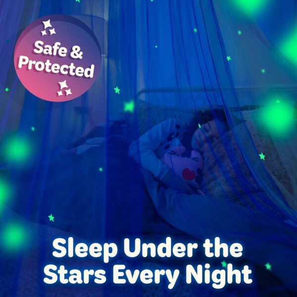 Glow in the Dark Stars Bed Canopy for Kids' Cribs and Toddler Beds - Image 5