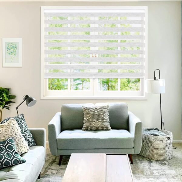 Stylish MiLin Roller Window Shades: Enhance Your Home with Cordless Zebra Blinds - Image 8