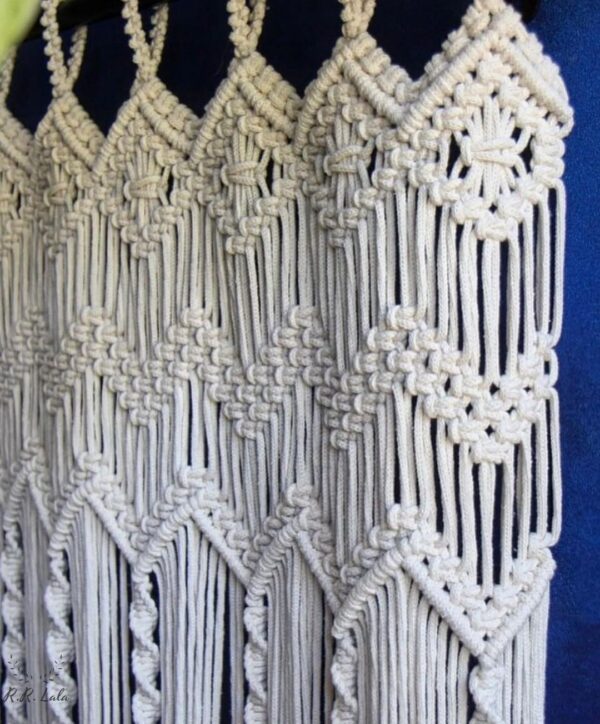 Handmade Macrame Curtain for Windows and Doors - Elegant Wall Decoration - Image 3