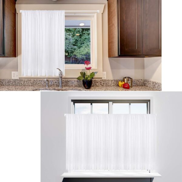 Adjustable Extendable Curtain Rods for Home and Bathroom - 15.7-27.5 Inch - Image 5