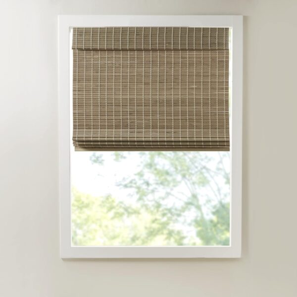 Bamboo Cordless Roman Shades: Elegant Light Filtering Window Treatment for Any Room - Image 14