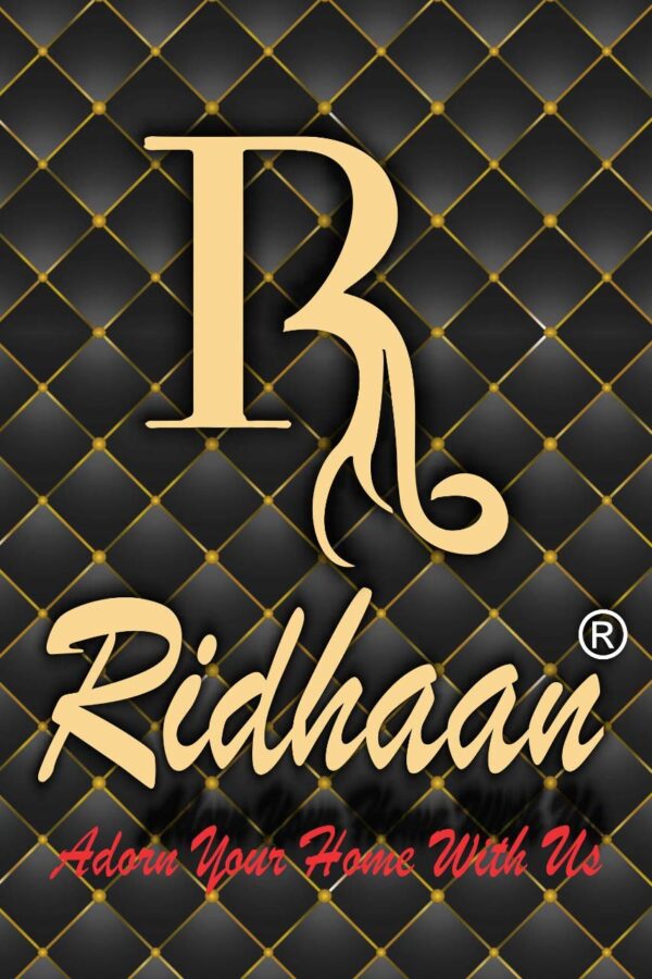 Stylish RIDHAAN Coffee and Golden Voile Curtains with Tie Back - 7 Feet - Image 7