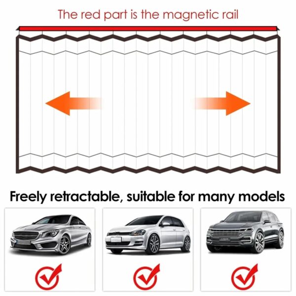 Magnetic Car Sunshade: UV Protection & Privacy for All Vehicle Windows - Image 3