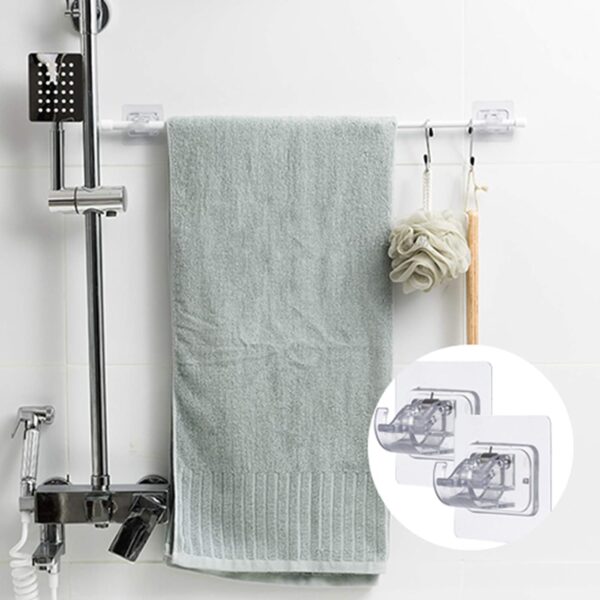 Self-Adhesive Curtain Rod Holder: Easy, No-Drill Solution for Home & Office - Image 7