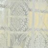 Elegant Cream Polyester Sheer Door Curtains with Damask Design - Set of 2 - Image 3