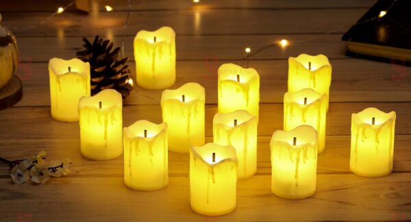 Acrylic LED Tea Light Candles for Home, Weddings, and Christmas Decor - Image 5