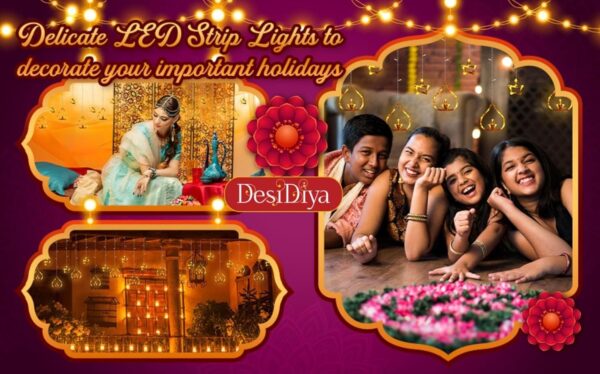 Warm White Diwali String Curtain Lights for Home and Party Decor - Image 4