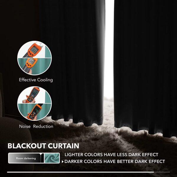 Sea Green Blackout Curtains - Room Darkening Grommet Design for Home Decor - Image 6