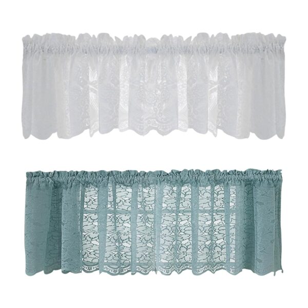 Charming ATORSE Kitchen Curtain Tier Lace Valance for Stylish Dining Spaces - Image 9