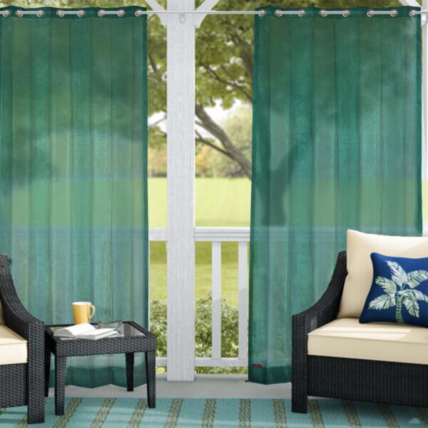 Customizable Outdoor Curtain Set for Balcony, Office, and Gazebo Use - Image 4