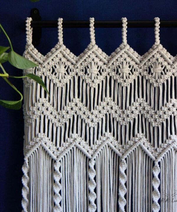 Handmade Macrame Curtain for Windows and Doors - Elegant Wall Decoration - Image 2