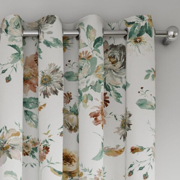 Sage-Bloom Printed Door Curtains: Elegant 84"x52" Panels for Your Home - Image 3