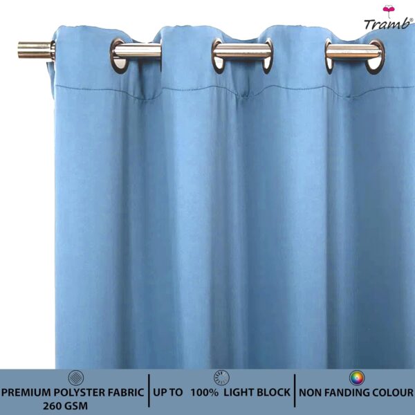 Tramb Solid Brown Blackout Curtains for Total Privacy and Noise Reduction - Image 5