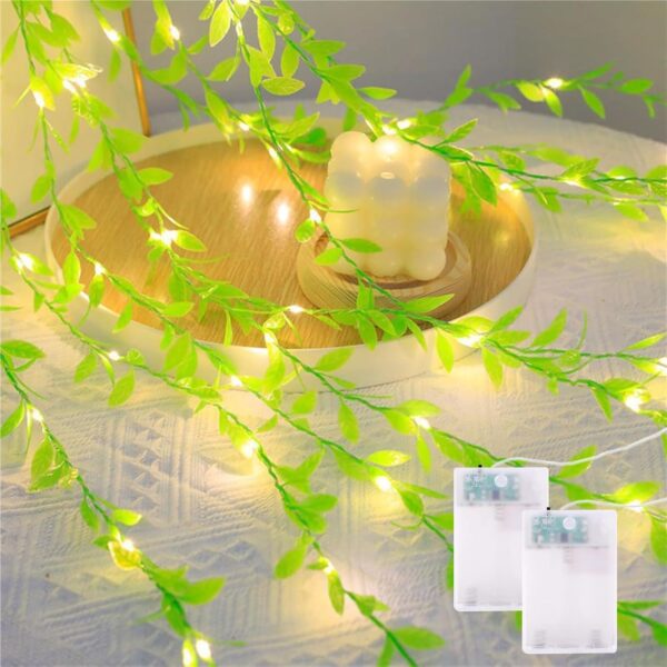 Baystore 200 LED Artificial Leaf Curtain Lights for Stunning Decor - Image 2