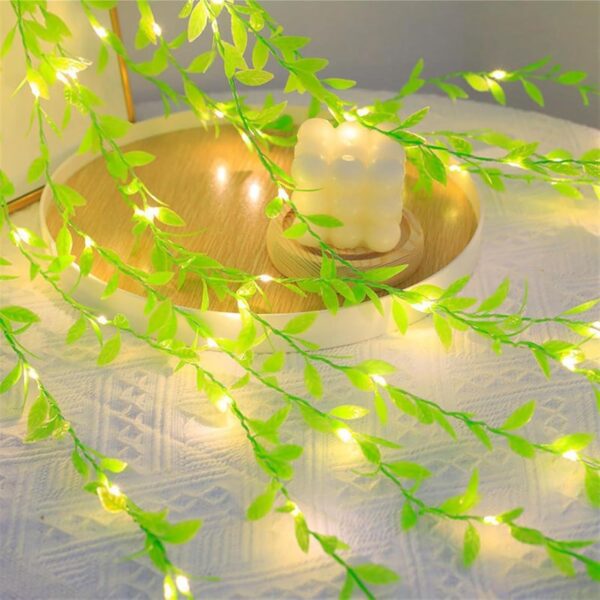 Baystore 200 LED Artificial Leaf Curtain Lights for Stunning Decor - Image 7