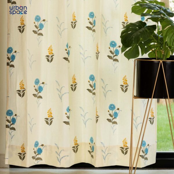 Urban Space 100% Cotton Room Darkening Curtains Set of 2 for Home - Image 2