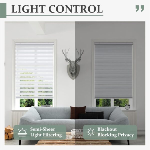 Zebra Blinds: Cordless Roller Shades for Stylish Home and Office Windows - Image 5