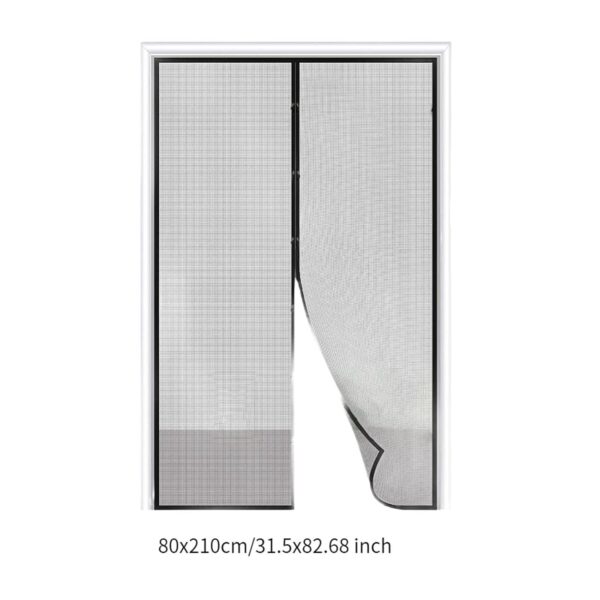 Enakshi Magnetic Door Curtain: Breathable Mesh for Sliding Doors and Patios - Image 4