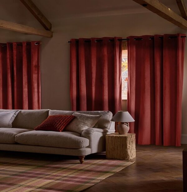 Transform Your Space with Tramb Solid Brown Blackout Curtains for Total Privacy - Image 2