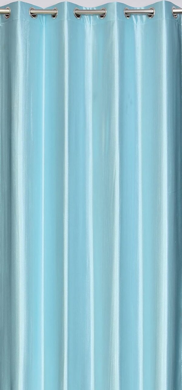 Sky Blue Insulated Grommet Curtains for Bedroom and Living Room Decor - Image 3