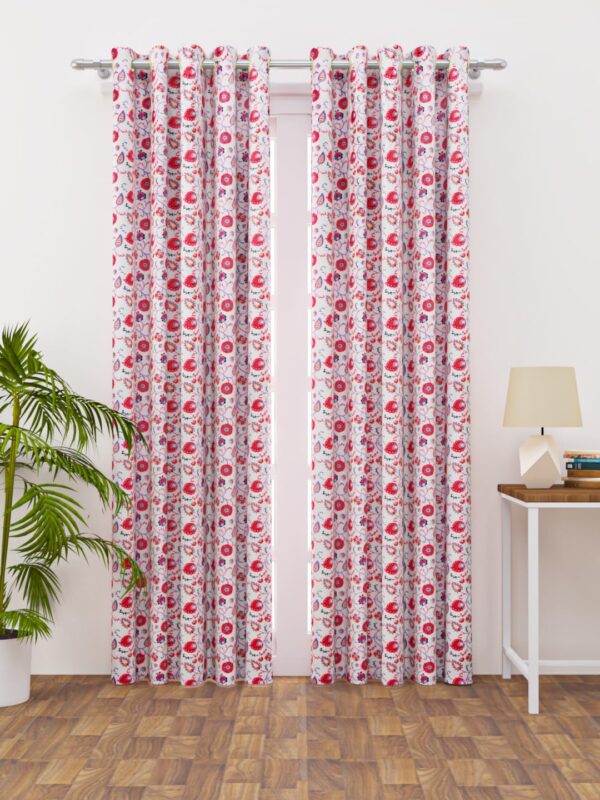 Stylish Polyester Door Curtains: Durable, Light Filtering, Washable for Modern Homes - Image 2