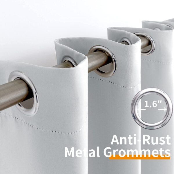 Grommet Blackout Curtains for Doors: Thermal Insulated & Noise Reducing - Image 4