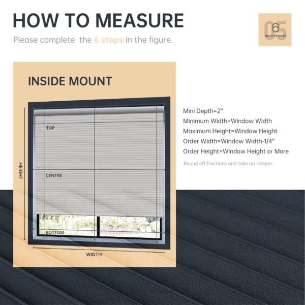 No Drill Blackout Cellular Shades: Easy Installation & Thermal Insulation for Windows - Image 5