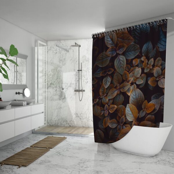 Mold-Proof Waterproof Shower Curtain with Hooks - Stylish & Washable Design - Image 4