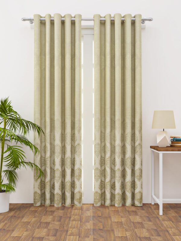 Elegant Tuscan Long Door Curtains - Durable, Light Filtering, Easy to Install - Image 2