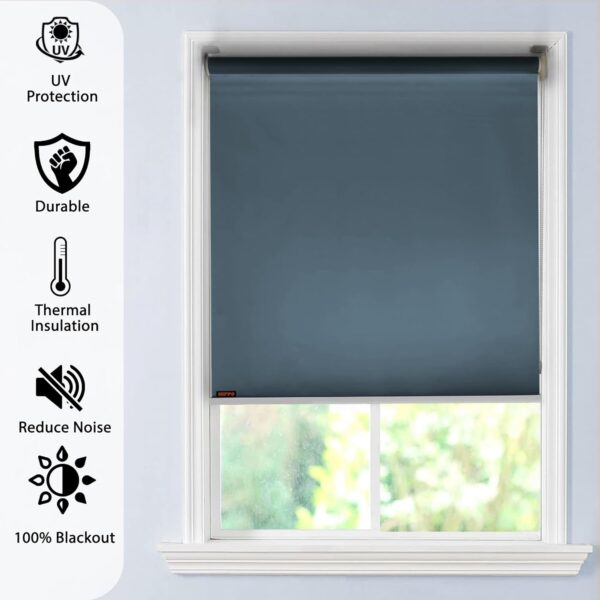 Customizable UV Protection Blackout Roller Blinds for Home & Office (4FTX9FT) - Image 3