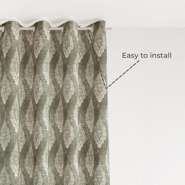 Linenwalas Blackout Curtains: Thermal Insulated Light Blocking 5 Feet Set - Image 6