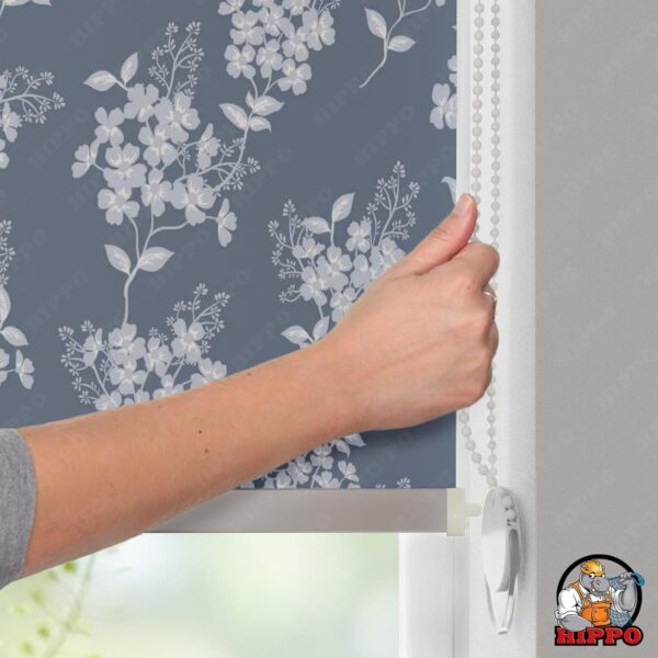 HIPPO Printed Blackout Roller Blinds for Home Office Windows - Solar Design - Image 8