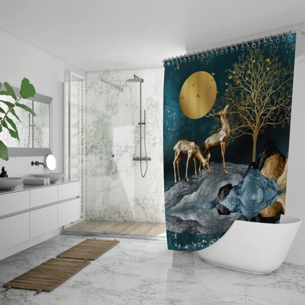 Durable Blackout Shower Curtain: Mould Resistant, Waterproof & Washable 6x5 Feet - Image 4