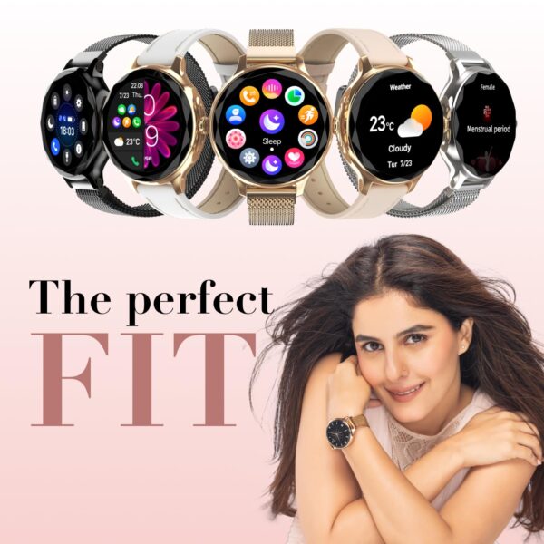 Stylish Noise Diva Smartwatch: Diamond Cut, AMOLED, Female Cycle Tracker - Image 8