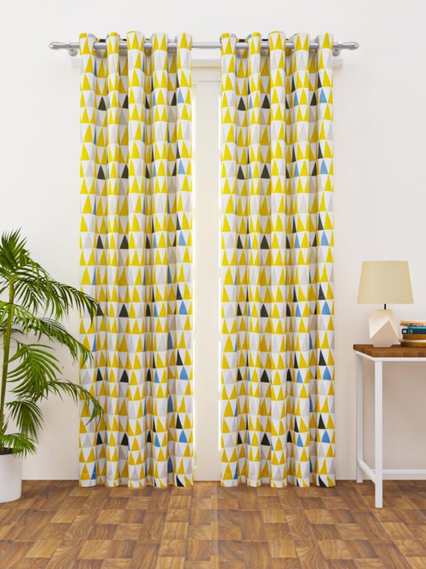 Elegant Floral Plumeria Long Door Curtain - Light Filtering & Durable Fabric - Image 2