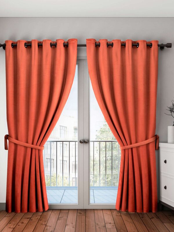 Bianca Satin Blackout Curtains: Soundproof & Light Blocking Door Solution - Image 2