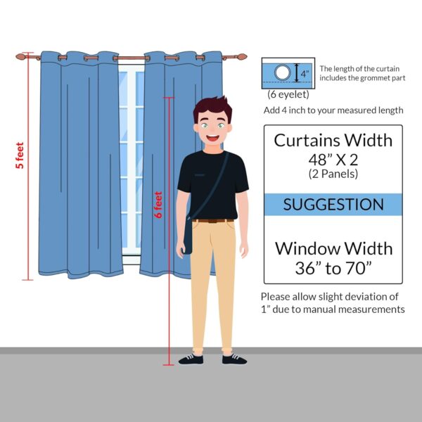 Thermal Insulated Blackout Curtains for Ultimate Room Darkening in Lavender - Image 2