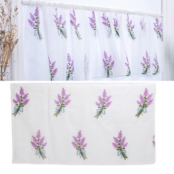 Elegant Floral Curtains with Three Dimensional Embroidery for Bedrooms and Weddings - Image 5