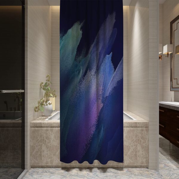 Waterproof 3D Digital Printing Shower Curtain with Hooks - Mold Resistant Design 34 - Image 2