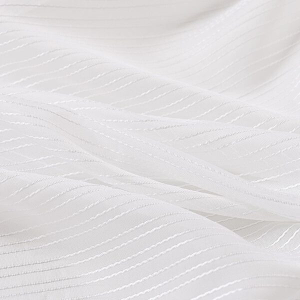 Elegant White Sheer Voile Curtains for Hotel Balconies - 140cmx260cm - Image 5