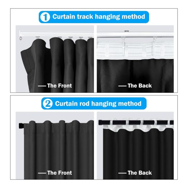 Total Blackout Room Divider Curtains for Privacy and Noise Reduction - Image 2