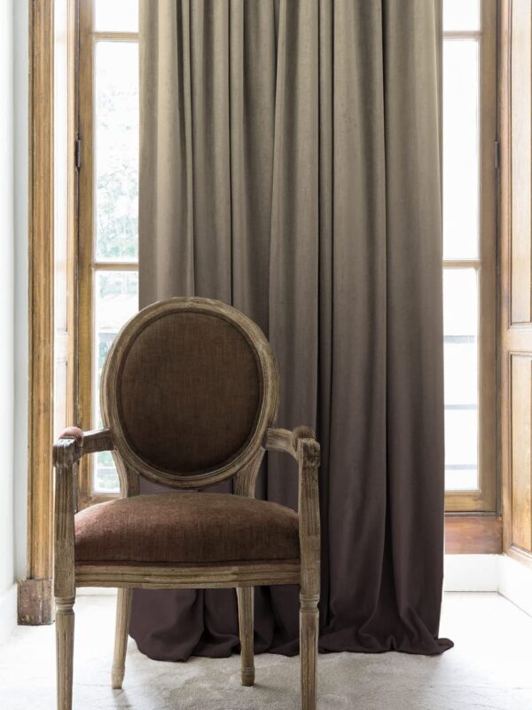 Ombre Satin Blackout Curtains: Stylish Light-Blocking Door Drapes Set of 2 - Image 3