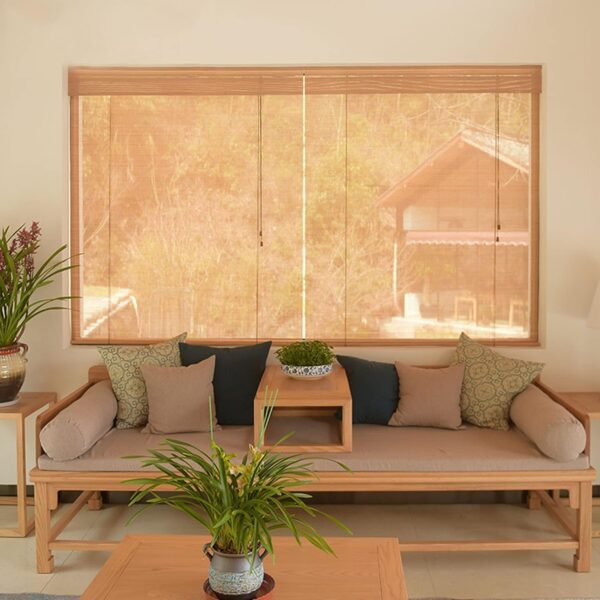 Bamboo Roller Blinds for Indoor and Outdoor Use - Stylish Blackout Shades - Image 3