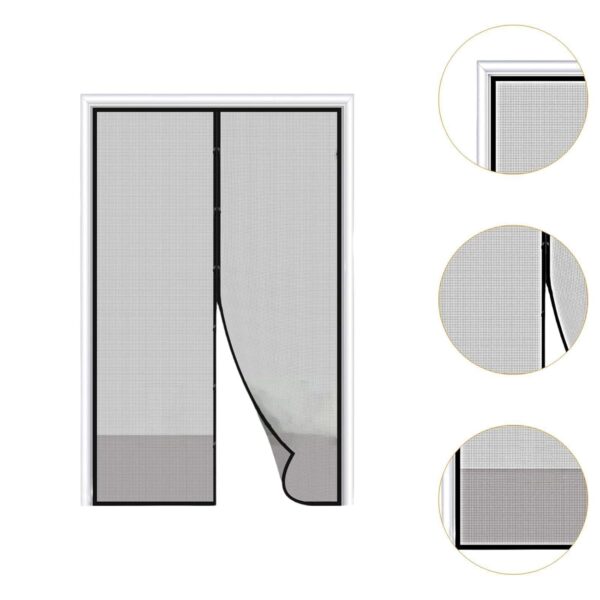 Enakshi Magnetic Door Curtain: Breathable Mesh for Sliding Doors and Patios - Image 9