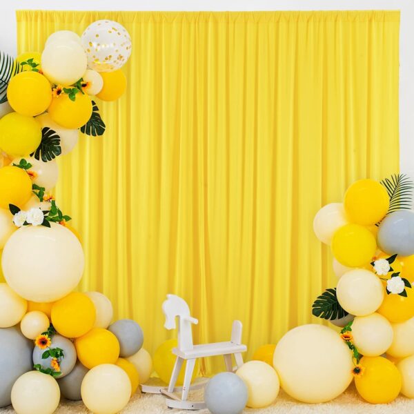 Stookin 10x10 Polyester Backdrop Curtains for Weddings and Home Decor - Image 4